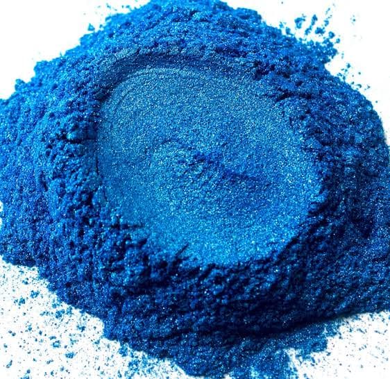Blue Mica Powder for wax, resin, soap, and other craft materials