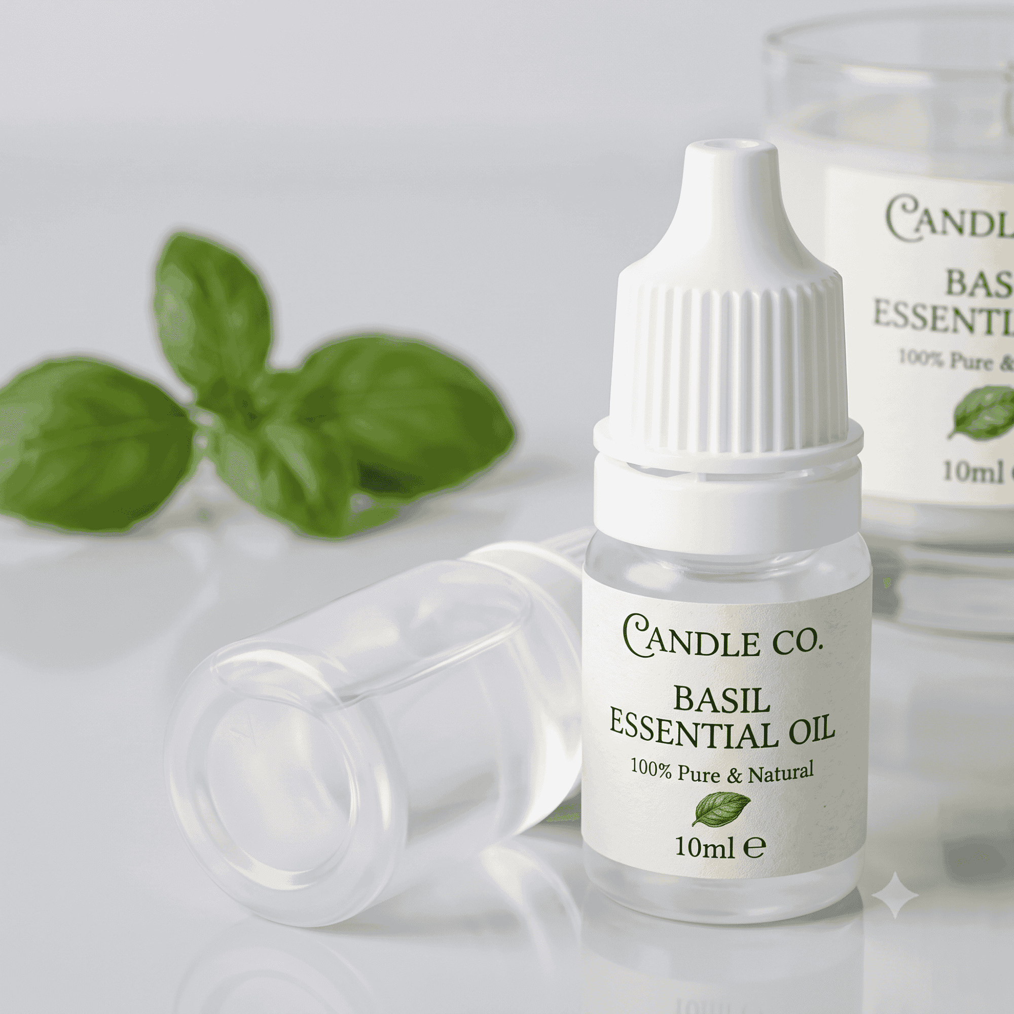 Basil Essential Oil 10ML / 15ML / 30ML / 50ML / 100ML/ 1 Liter Aromatherapy Fragrance for Candle Making