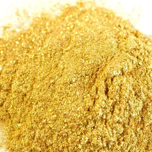 Golden Mica Powder for wax, resin, soap, and other craft materials